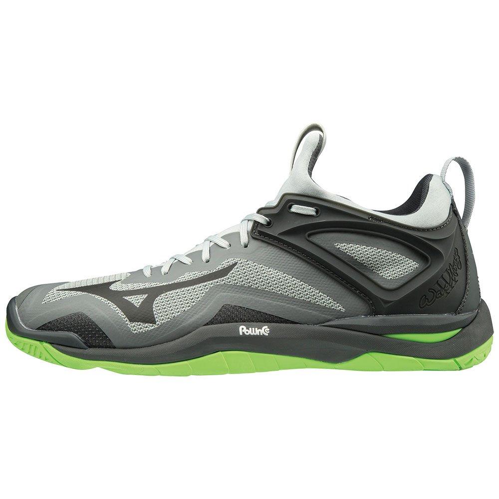 Mizuno Men's Handball Shoes WAVE MIRAGE 3 Black/Green - TQRSWXG-21